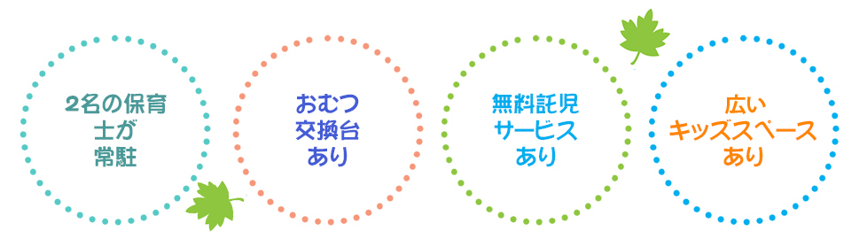 お子様がいても安心して治療に専念できます